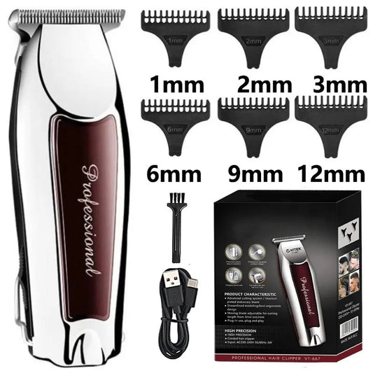 Cordless Hair Clippers - Beauty Emporium Men's grooming 14:10#3 combs With box
