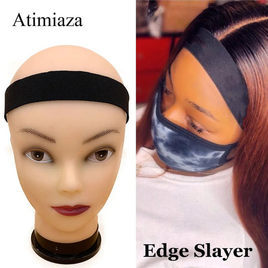 Headband Edge Wrap For Hair - Beauty Emporium Hair Accessory 14:200660968#Black