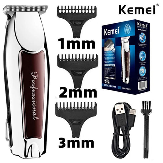 Professional Rechargeable Cordless Hair Clippers - Beauty Emporium Hair Clippers 14:193#KM-9163