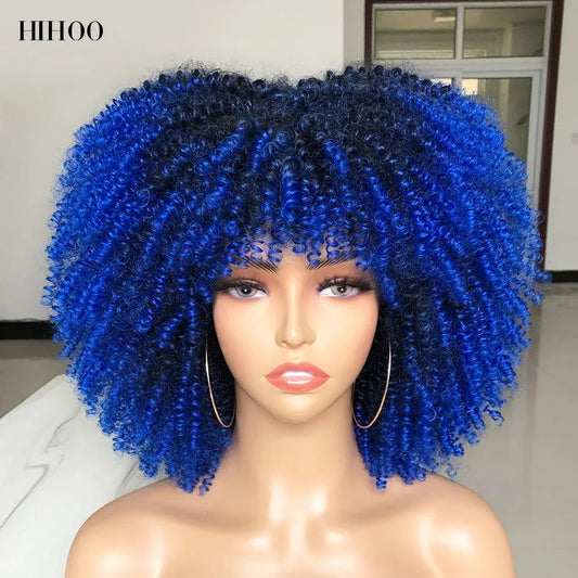 Short Afro Kinky Curly Wig - Beauty Emporium synthetic wig 14:201336255#White60;200007763:201336100;200000703:200003632