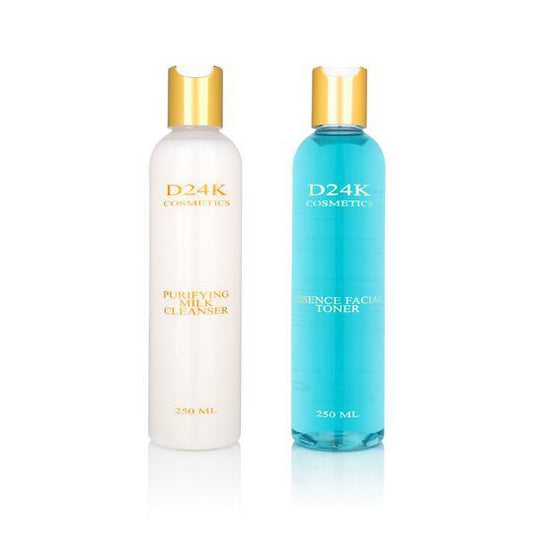 Skin Care Cleansing Set - Alcohol-Free Toner and Purifying Milk - Beauty Emporium Skincare PRODUCT
