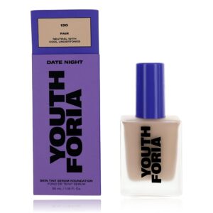 Date Night by Youthforia, 1.18 oz Skin Tint Serum Foundation - 120 Fair